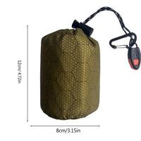 Waterproof Thermal Emergency Sleeping Bag - Portable Survival Bivy Sack
