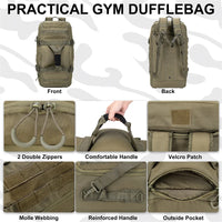 LQARMY 30L 50L 80L Tactical Backpack for Hiking & Travel