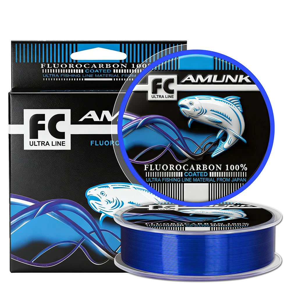 Heavy Duty Fluorocarbon Coated Fishing Line – Abrasion Resistant Sinking Monofilament Leader