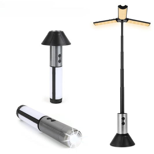 2-in-1 Rechargeable Camping Lantern & Flashlight with Hook