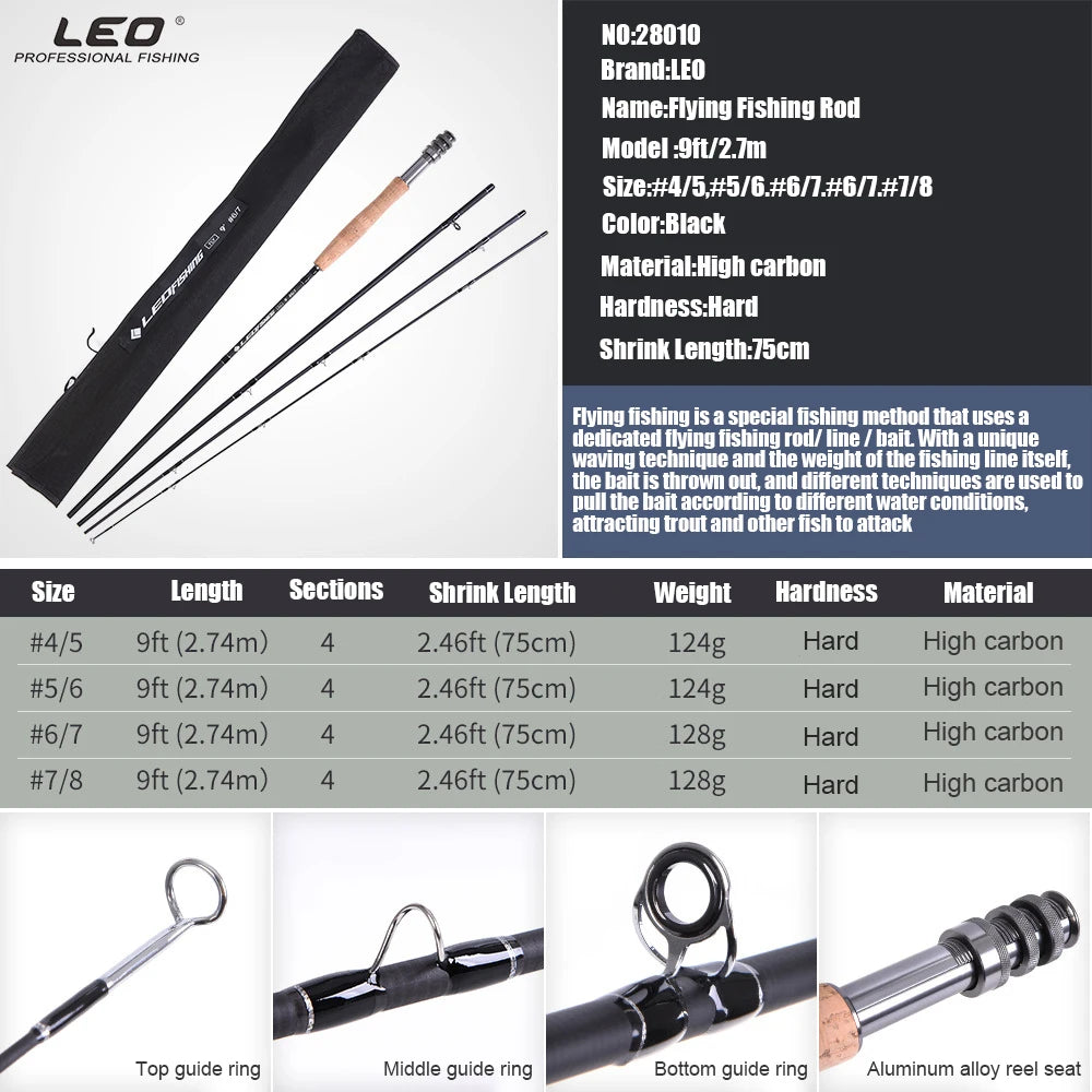 Portable Telescopic Fly Fishing Rod – High Carbon Fiber Travel Fishing Pole