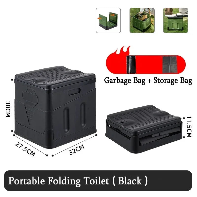 Portable Folding Toilet – Compact & Multi-Functional for Travel