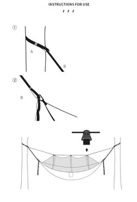 Portable Heavy Duty Nylon Camping Hammock with Mosquito Net – Single/Double Outdoor Travel Hammock