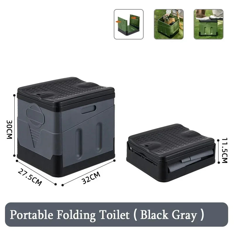 Portable Folding Toilet – Compact & Multi-Functional for Travel