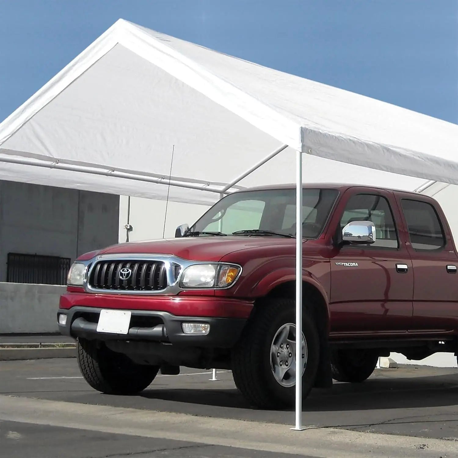 10x20 Heavy Duty Powder Coated Steel Frame Pop Up Carport 6 Stakes for Outdoor Events, Customized