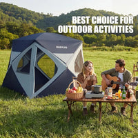 4 Person Quick Setup Camping Tent – Waterproof Wind Resistant Portable Shelter for Outdoor Camping & Hiking