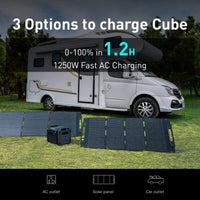 Segway Cube 1000 (1024Wh) Portable Power Station – 2200W Expandable Solar Generator for Backup & Camping