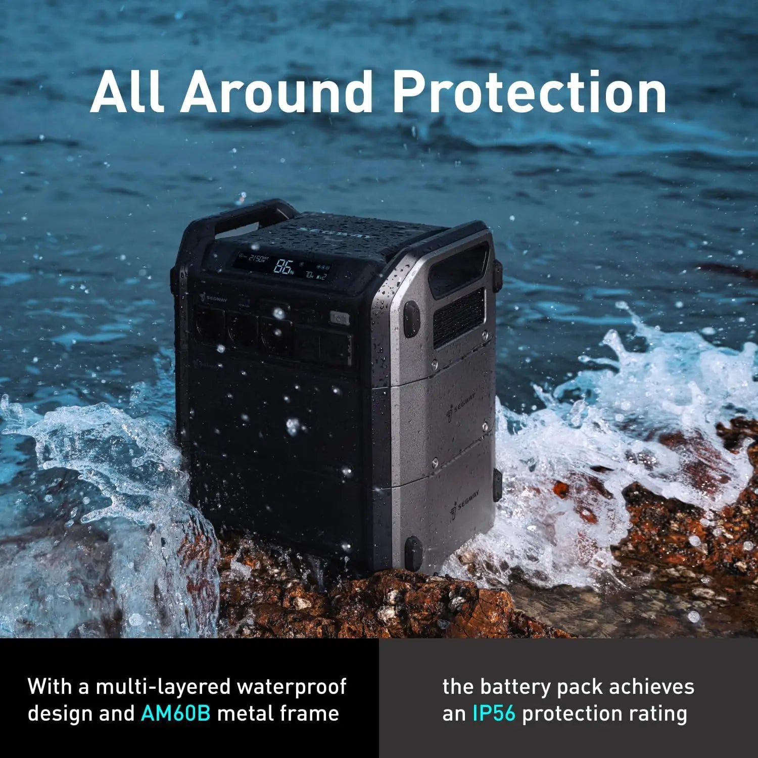 Segway Cube 1000 (1024Wh) Portable Power Station – 2200W Expandable Solar Generator for Backup & Camping