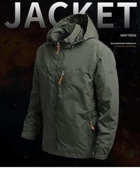 Waterproof Windbreaker Jacket – Outdoor Hiking, Camping & Fishing Casual Coat