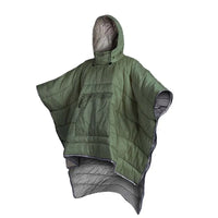 Unisex Wearable Sleeping Bag Poncho – Waterproof Windproof Hooded Camping Blanket for Travel & Outdoor Adventures