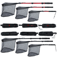 Sougayilang Fishing Tool Net Fishing tackle 70cm 95cm 115cm Portable Retractable Folding Fishing Net for Bass Carp Trout Fishing