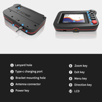 PUPOPAN Smart Fish Finder - Portable Fish Finder and Depth Finder For Recreational Fishing From Dock, Shore Or Bank Find fish