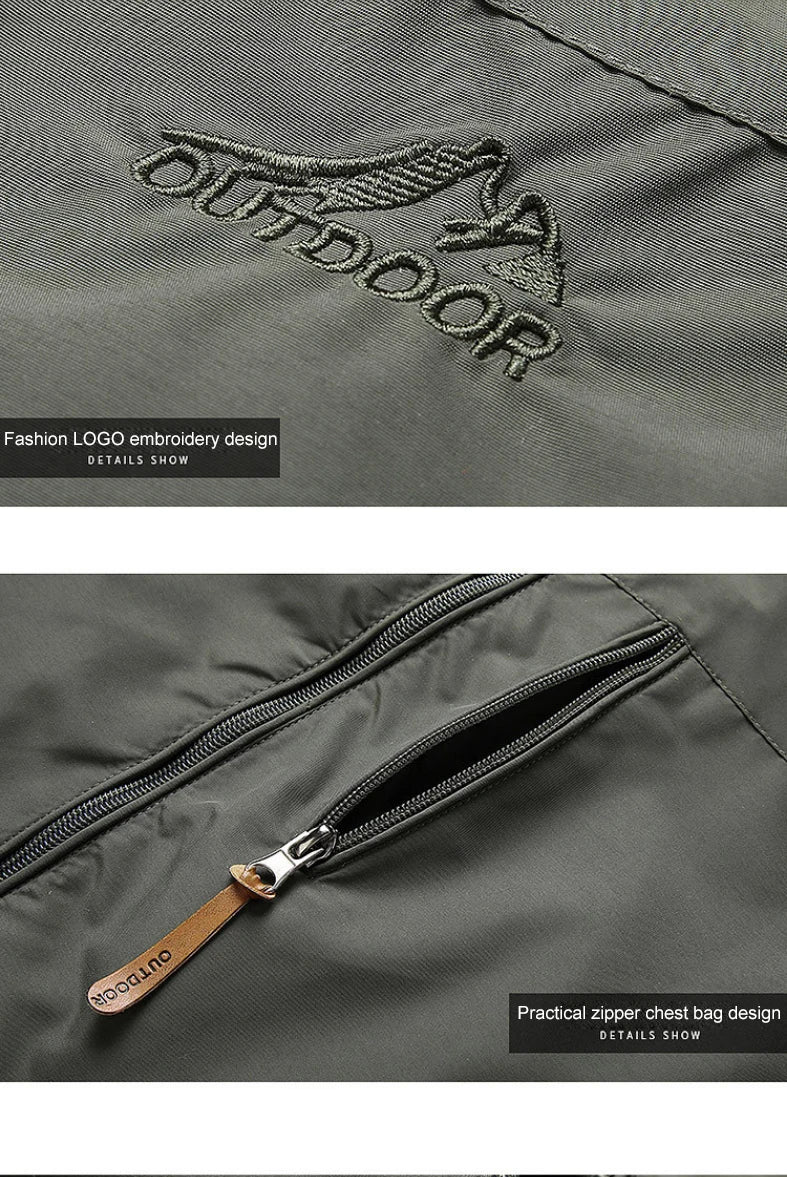 Waterproof Windbreaker Jacket – Outdoor Hiking, Camping & Fishing Casual Coat