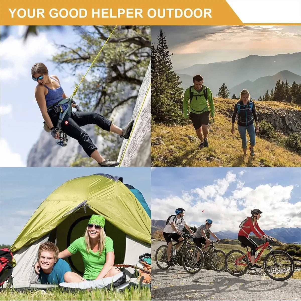 142PCS Camping Emergency Survival Tool Kit with First Aid