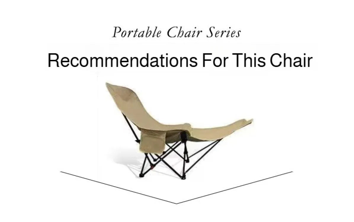 Portable Folding Recliner Beach Chair Leg Rest Lunch Break Folding with Outdoor Lunch Chair Outdoor Camping Chair Fishing Chair
