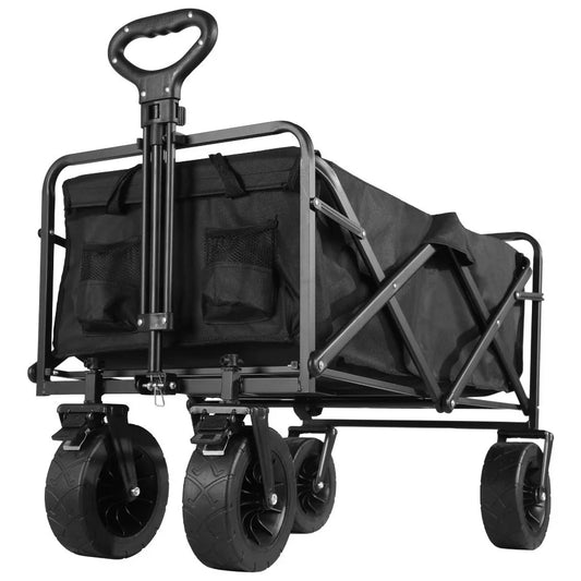 Heavy Duty Outdoor Folding Wagon Cart – Large Capacity Collapsible