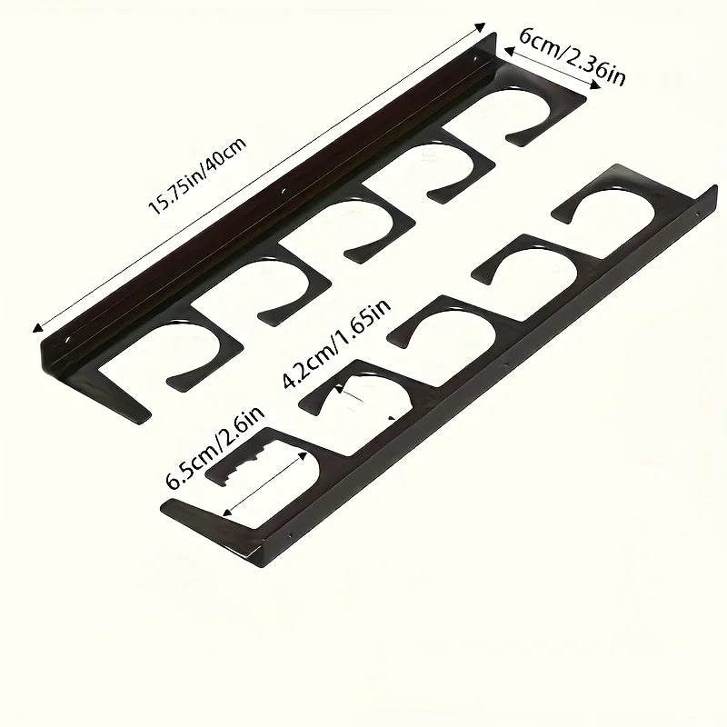 Wall & Ceiling Fishing Rod Holder Rack – Heavy Duty 5 Rod Storage Organizer for Fishing Gear
