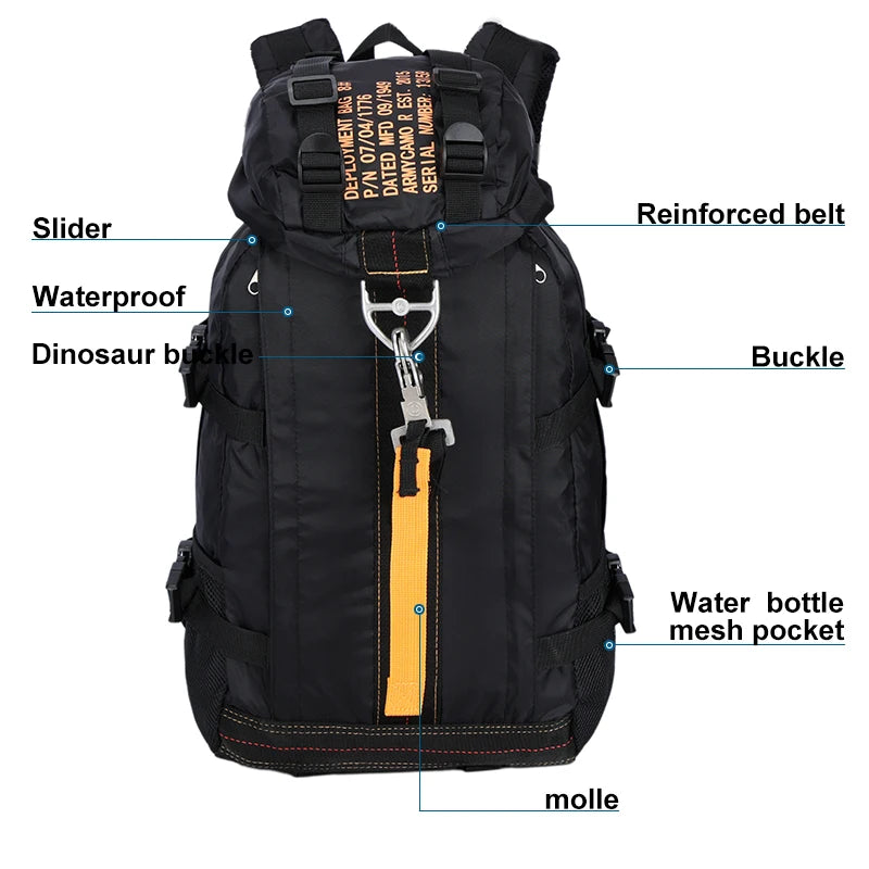 LQARMY Military Tactical Backpack – Waterproof Hiking & Camping Gear