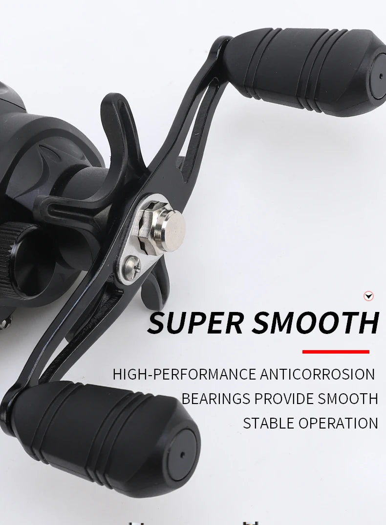 Ultra Lightweight Baitcasting Reel – High Speed Magnetic Brake Fishing Reel (12KG Max Drag)