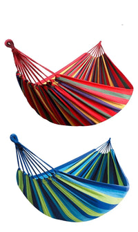 Heavy Duty Canvas Camping Hammock with Tree Straps (High Load Capacity) – Durable Outdoor Hammock for Garden & Backyard