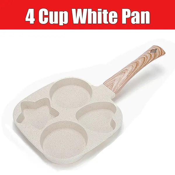 Nonstick Omelette Skillet Egg Frying Pan Heart-Shaped Healthy Breakfast Pancake Hamburger Bacon Pan with Heat-Resistant Handle