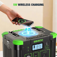 EB300 300W Portable Power Station (288Wh) – Solar Generator for Camping & Backup Power