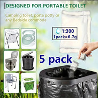 Eco-Friendly Poo Powder Gel for Camping Toilet Waste Disposal