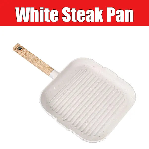 3 in 1 Frying Pan Aluminum Alloy Partitioned Non Stick 3 Section Divided Breakfast Pan Grill Pan Multifunction Kitchen Egg Pan