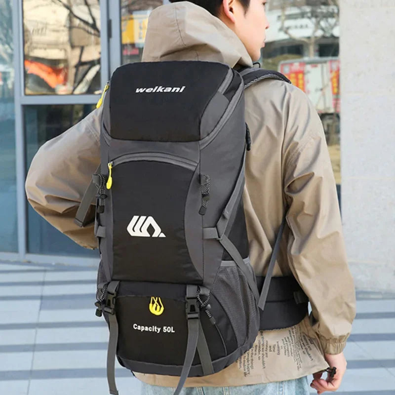 50L Travel Backpack for Hiking & Camping – Waterproof Rucksack