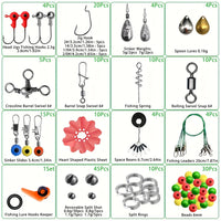 187pcs Fishing Kit – Premium Tackle Box Hooks & More