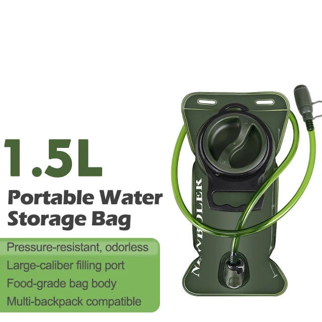 1.5L-3L Hydration Pack Water Bladder - Leakproof & BPA-Free