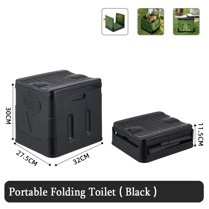 Portable Folding Toilet – Compact & Multi-Functional for Travel