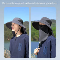UV Protection Fishing & Hiking Hat – Outdoor Bucket Hat with Neck Flap for Men & Women