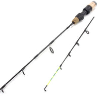 Heavy Duty Winter Ice Fishing Rod & Reel Combo – Carbon Fiber Ice Fishing Pole Set with 2 Tips
