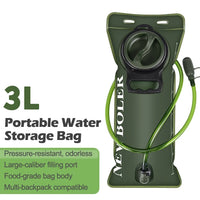 1.5L-3L Hydration Pack Water Bladder - Leakproof & BPA-Free