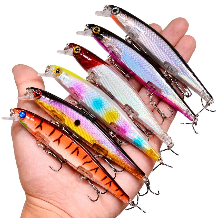 3/5/8Pcs Minnow Fishing Lure Set – High-Quality Wobble Bait