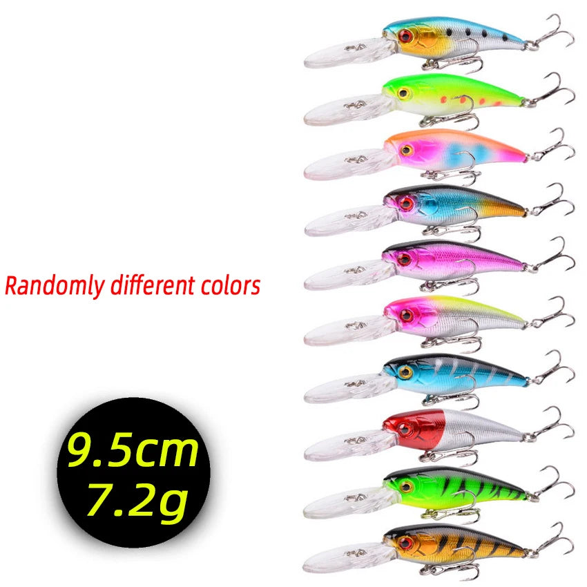 3/5/8Pcs Minnow Fishing Lure Set – High-Quality Wobble Bait
