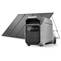 4096Wh Portable Power Station – 4000W AC Output, 120V/240V LFP Battery, Expandable to 48kWh Solar Generator for Whole Home Backup