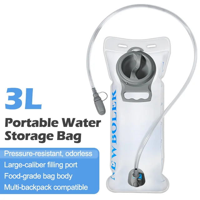 1.5L-3L Hydration Pack Water Bladder - Leakproof & BPA-Free