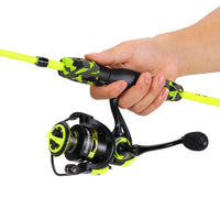 Heavy Duty Carbon Fiber Fishing Rod Combo – Portable Spinning Rod & Reel Set with Accessories