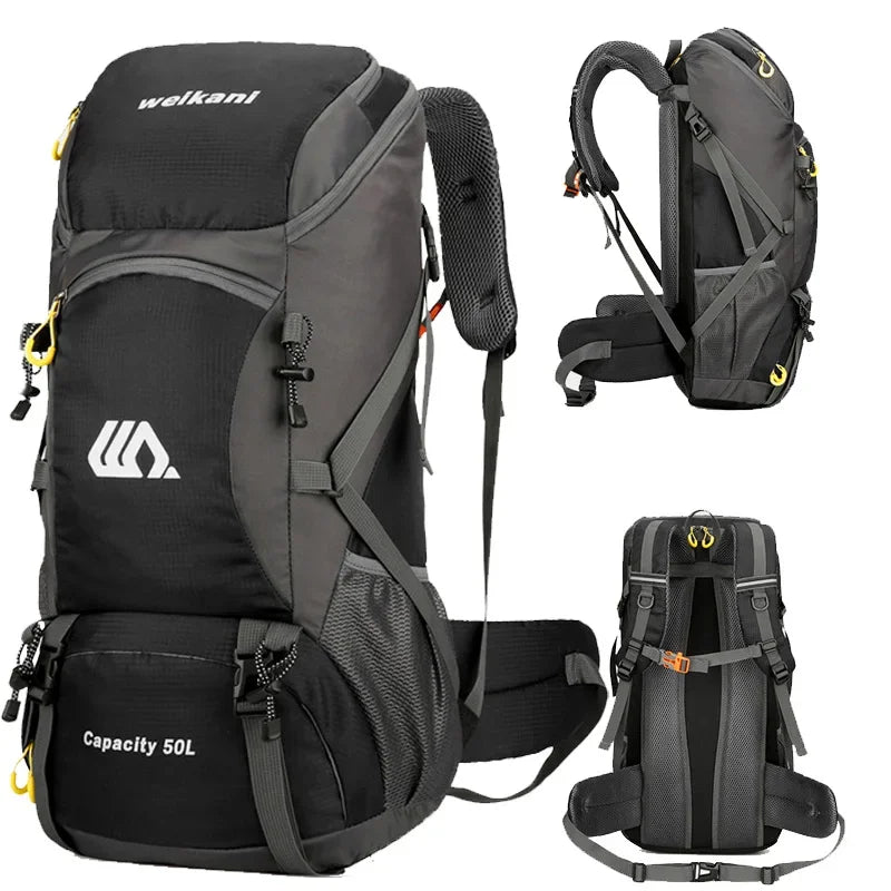 50L Travel Backpack for Hiking & Camping – Waterproof Rucksack