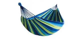 Heavy Duty Canvas Camping Hammock with Tree Straps (High Load Capacity) – Durable Outdoor Hammock for Garden & Backyard