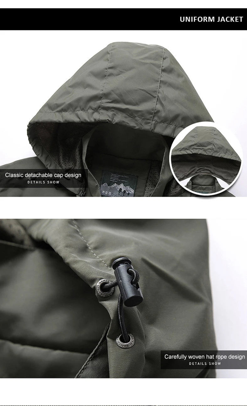 Waterproof Windbreaker Jacket – Outdoor Hiking, Camping & Fishing Casual Coat