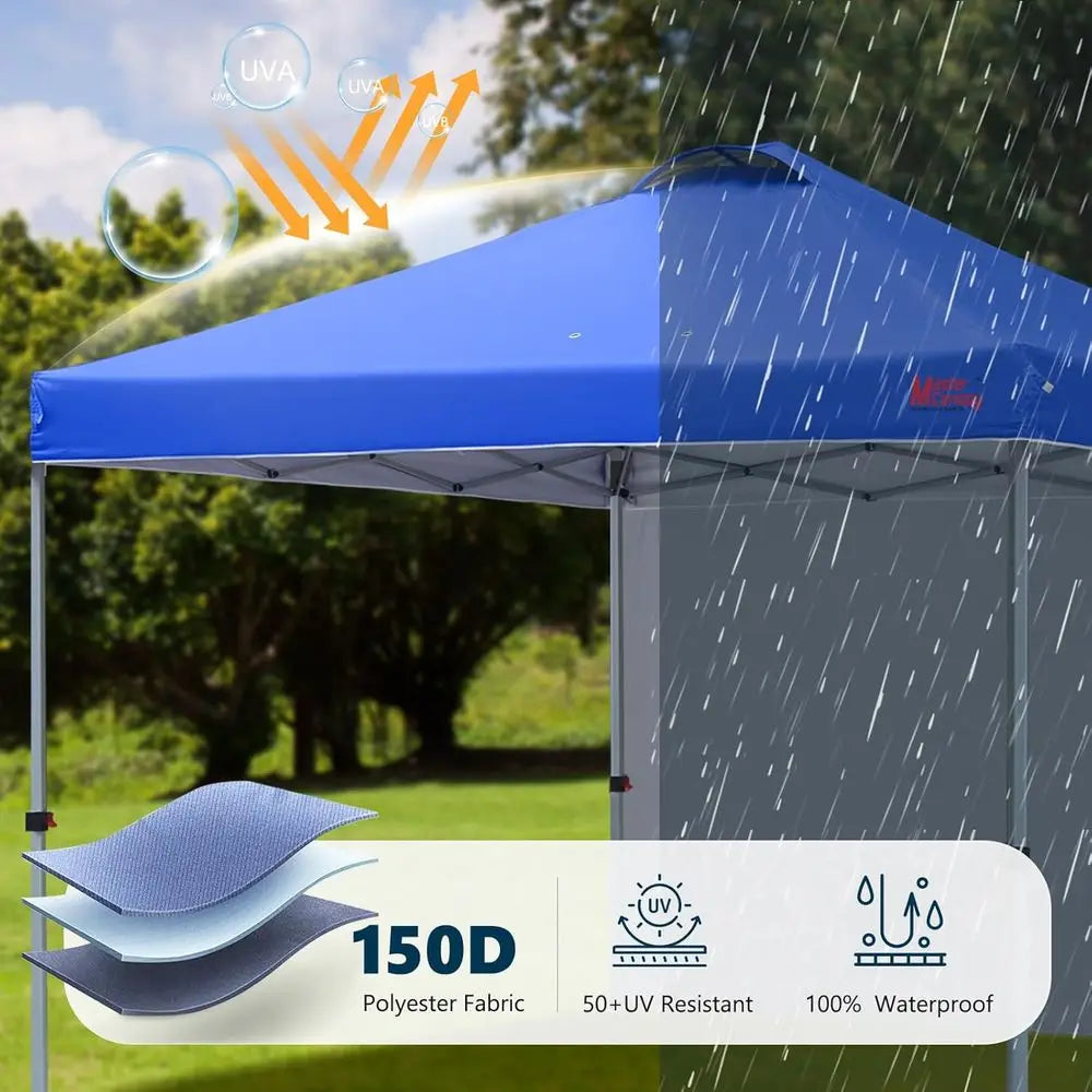 Durable -up Tent with 1 Sidewall (8'x8')