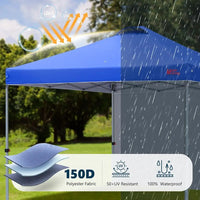 Durable -up Tent with 1 Sidewall (8'x8')