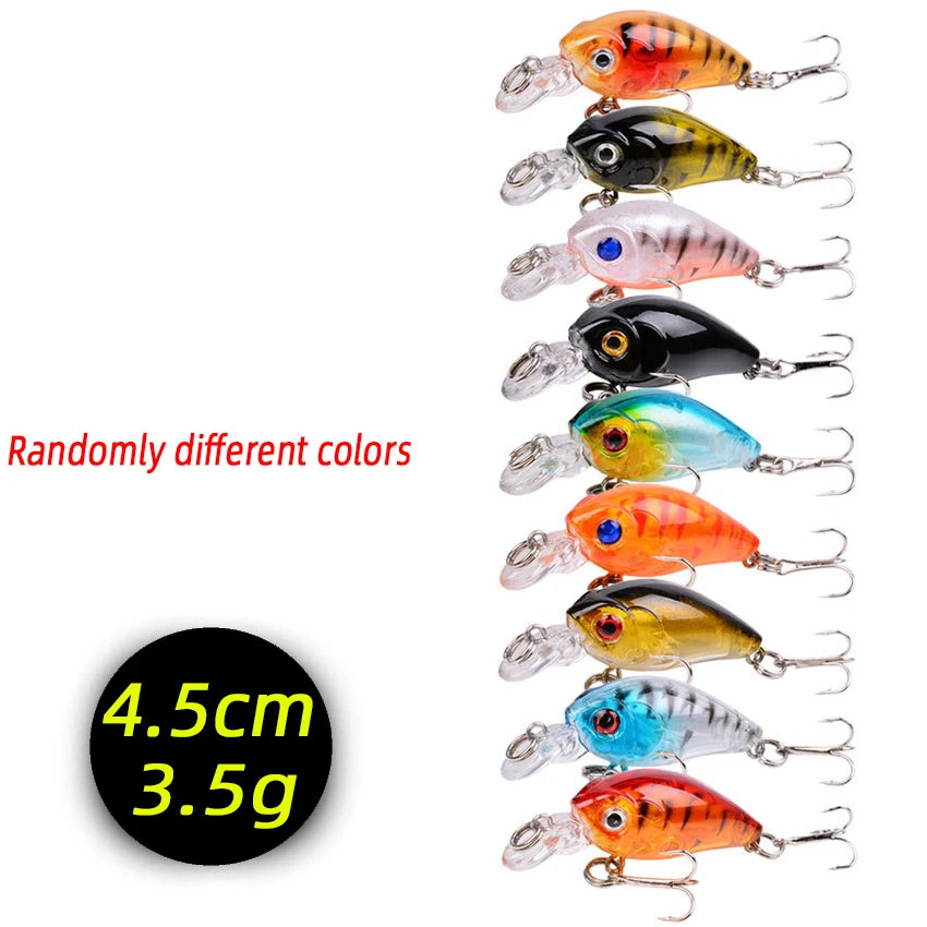 3/5/8Pcs Minnow Fishing Lure Set – High-Quality Wobble Bait