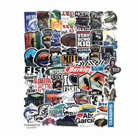 Outdoor Fishing Stickers Pack – Waterproof Decals for Laptop, Car & Skateboard