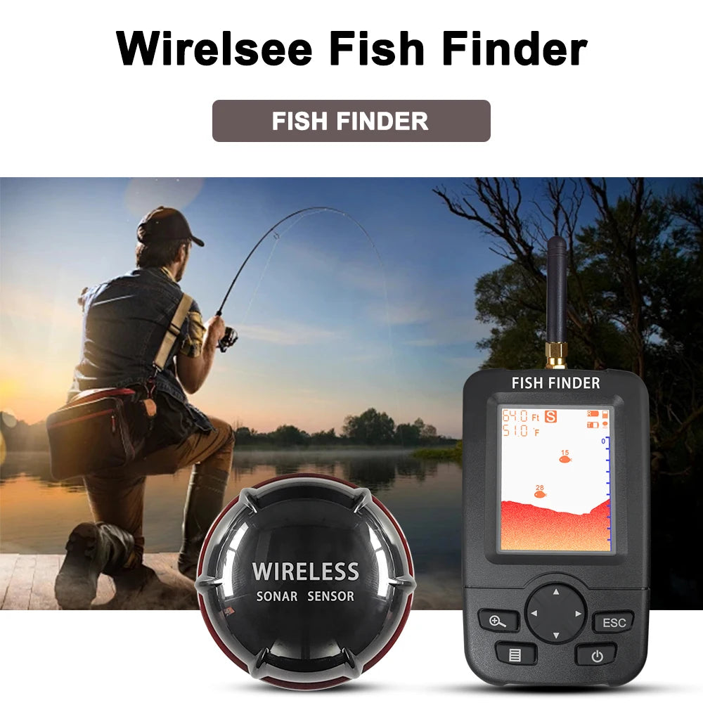 FindFish Portable Wireless Fish Finder XJ01 Sonar Fishing Echo Sounder Detector - Fishing Accessories