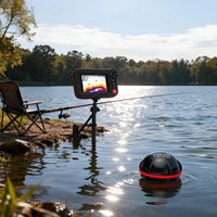 PUPOPAN Smart Fish Finder - Portable Fish Finder and Depth Finder For Recreational Fishing From Dock, Shore Or Bank Find fish