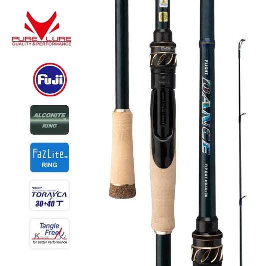 PURELURE DANCE S822H Spinning Rod – High Carbon Long Casting